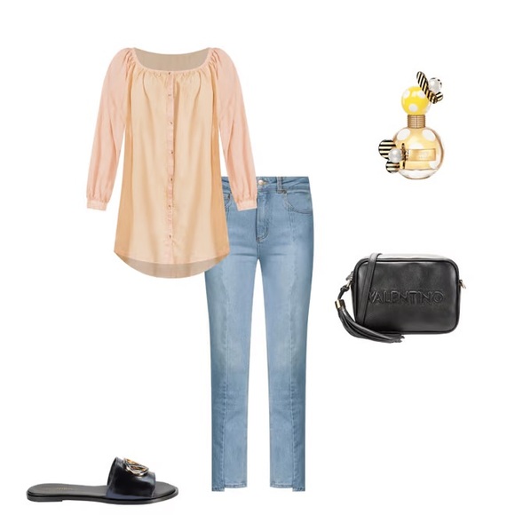 CAVALLI CLASS | Split Seam HR Cropped Jeans - Picture 3 of 14